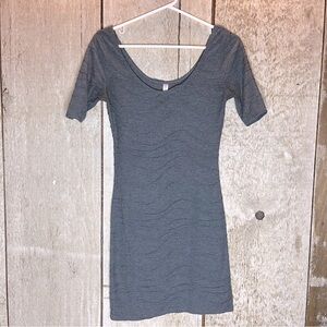 Cocktail party mini dress heathered grey small